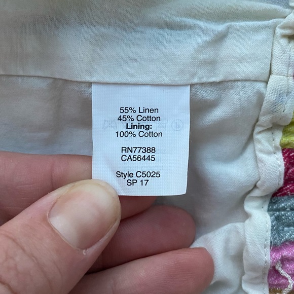 J. CREW • Linen Multicolor Striped Knit Skirt size 8 - Picture 6 of 16